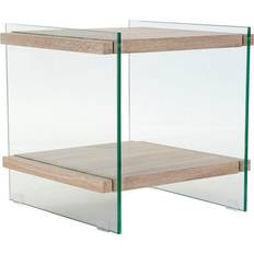 Transparent Sängbord Dkd Home Decor Nattduksbord Trä MDF Sängbord