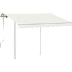 vidaXL Manual Retractable Markise with Posts 250x300cm