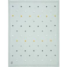 Verde Mantas de Bebé Lässig Babydecke (GOTS) DOTS-LIGHT-MINT (A)