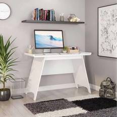 Writing Desks Teknik Office Towson Trestle Stylish Curve Writing Desk