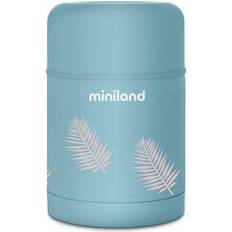 Blauw Baby thermos Miniland Thermo container voedsel thermo palmen 600ml Kleurrijk