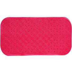 MSV Premium Pink Rectangular Shower Mat 36 x 76 cm