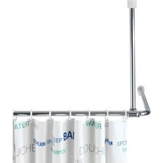 Bruseforhængsstænger på tilbud Wenko Shower Curtain Ceiling Support Krom 570 mm