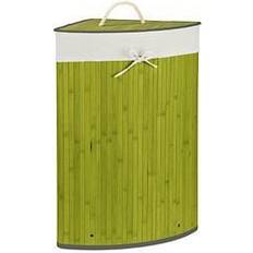 Relaxdays Bamboo Corner Laundry Basket 65 x 49.5 x 37 cm 64L