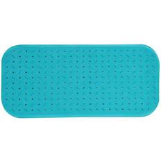 MSV Premium Rubber Bath Mat 36 x 97 cm Light Blue