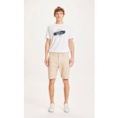 Chuck regular chino poplin shorts Knowledge Cotton Apparel Chuck Regular Chino Poplin Shorts - Light feather gray