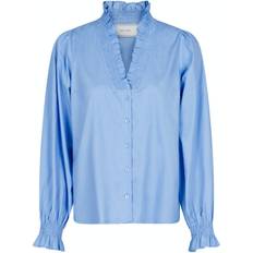 Neo Noir Brielle Stripe Shirt - Sky Blue