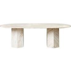 GUBI Epic Elliptical Travertine Dining Table