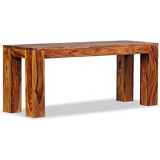 Bois Banquettes vidaXL Banc Bois De Sesham Massif 110 x 35 x 45 cm Banquette 110x45cm