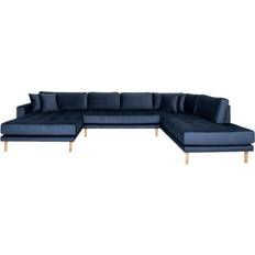 Blå velour sofa House Nordic Lido Sofa
