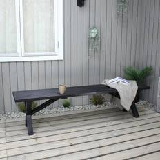 Musta Puutarhapenkit Baltic Garden Scottsdale Penkki 180 cm Musta