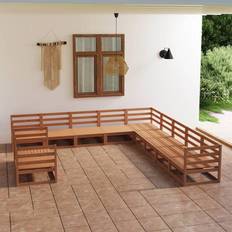 Garden & Outdoor Furniture vidaXL Solid Pinewood Garden Outdoor Lounge Set
