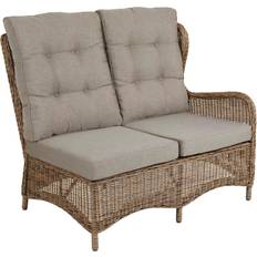 Aluminium Modulsofaer Brafab Rosita 2-Sitz Links + Rechts Beige Mit Kissen Sofá Modular