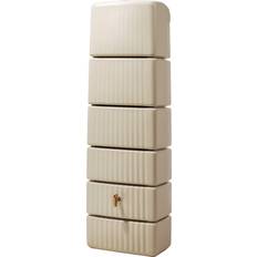 Beige Regenwassertonnen 4Rain Regenwasser-Wandtank Slim sandbeige 330