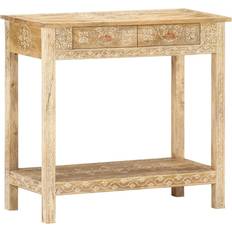 vidaXL Solid Mango Wood Console Table