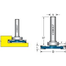 Cobolt Elverktygstillbehör Cobolt SKIVNOTFRÄS L=5 F=10, D=36 Beijerbygg Byggmaterial