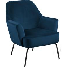 Act Nordic Melissa Lounge Chair Navy Blue 83 x 75 x 75 cm Armchair