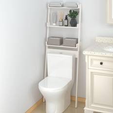 vidaXL toiletstativ 63,5x32x179 massivt fyrretræ Væghylde
