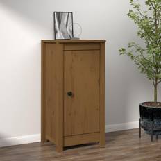vidaXL Dressoir 39 x 35 x 80 cm Massief Grenenhout Honingbruin