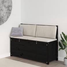 vidaXL Massivt Fyrretræ Bænk 110 x 41 x 76,5 cm Siddebænk