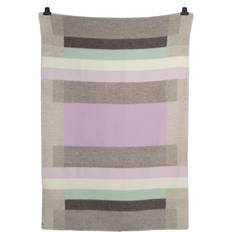 Røros Tweed Mikkel Plaid Tæppe Blå, Rød, Grøn