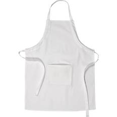 Schürzen Creativ Company L 84 cm B 65 cm Größe M-XL cm 210 g Weiß Schürze Weiß