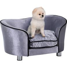 Pawhut Lyxig Hundsoffa Med Kudde 69 x 49 x 38 cm