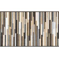 Türvorleger Wash+Dry Kleen-Tex Fußmatte Mikado Stripes Natur, Weiß, Braun