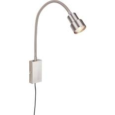 Lampe fleksibel arm lamper Briloner LED-Væglampe Tusi Med Fleksibel Arm Nikkel Vægarmatur