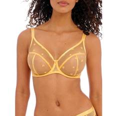 Yellow Bras Freya Snapshot Hi Apex Plunge Wired Bra - Honeycomb Stars