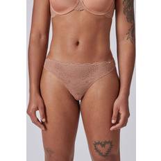 Cheeky String Briefs Semi Transparent - Bronze