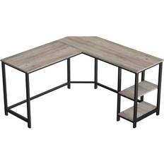 Songmics Vasagle L-Shaped Computer Greige Black Writing Desk