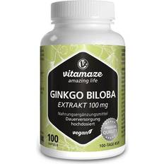 Vitamaze GINKGO BILOBA 100 mg hochdosiert vegan Kapseln