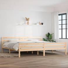 vidaXL Bed Frame Solid Wood 200 x 200 cm