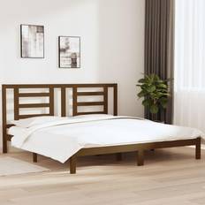 Beds & Mattresses vidaXL Solid Wood Pine Bed Frame 200x200 cm