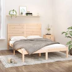 vidaXL Bed Frame Without Mattress 160 x 200 cm Solid Wood Brown