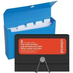 Binders & Folders Universal Poly Index Card Box 2/Pack