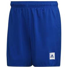 Pockets Swimming Trunks adidas Men's Sportswear Short Length Solid Swim Shorts - Royal Blue