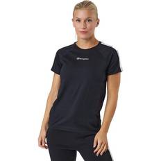 Champion Donna Top Champion Crewneck T-shirt Kk001 - Donna Nero