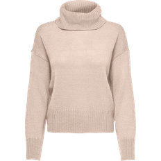 Only Rollkragenpullover in Stein-Neutral