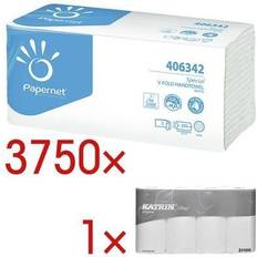 Asciugamani Papernet Handtücher Airlaid 2-lagig Weiß 3750 ST L240xB230 ca. mm 15 Pk.a 250 Tücher/3750 Tücher/VE