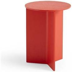 Rouge Tables Basses Hay Slit Round High Ø 35 x H 47 cm Candy Red Table Basse