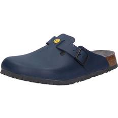 Birkenstock 41 Zapatillas de Exterior Birkenstock Boston ESD Natural Leather Narrow Fit - Blue