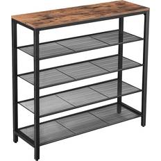Portascarpe Songmics Scaffale con 4 Ripiani in Rete e Un Piano LBS15BX Portascarpe