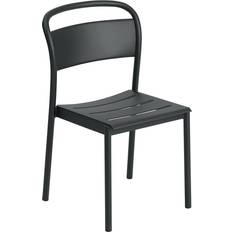 Muuto Sillas de Cocina Muuto Acero Linear Steel Side Chair Black Silla de Cocina