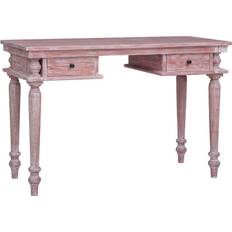 Bord mahogny möbler vidaXL 115x50x78 massivt mahognyträ Skrivbord