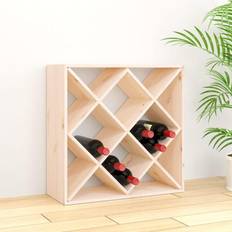 Wine rack cabinet vidaXL Cabinet 62x25x62 Solid Wood Wine Rack