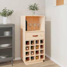 Grøn Vinreoler vidaXL 45x34x100 massivt fyrretræ Vinreol