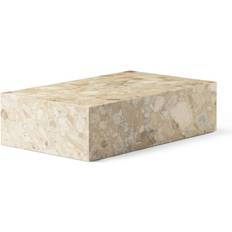 Beige Coffee Tables Audo Copenhagen Plinth Low Sand Coffee Table 100x60cm