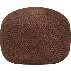 vidaXL Pouf Lavorato A Mano 40x45 cm In Juta Marrone Puf